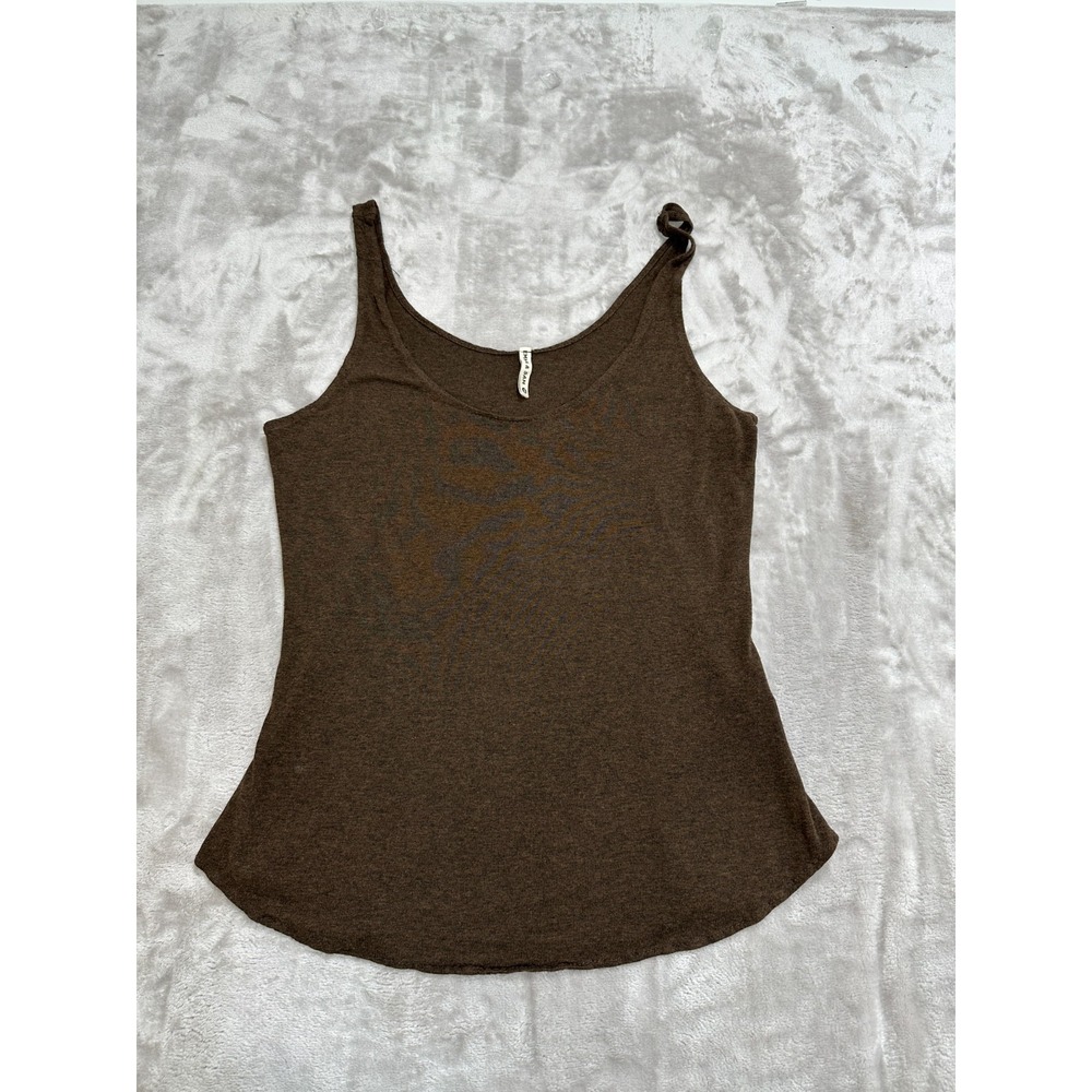 Emma &‎ Sam Tank Top Sleeveless Womens Size Small Brown 100% Rayon U.S.A. Flaw